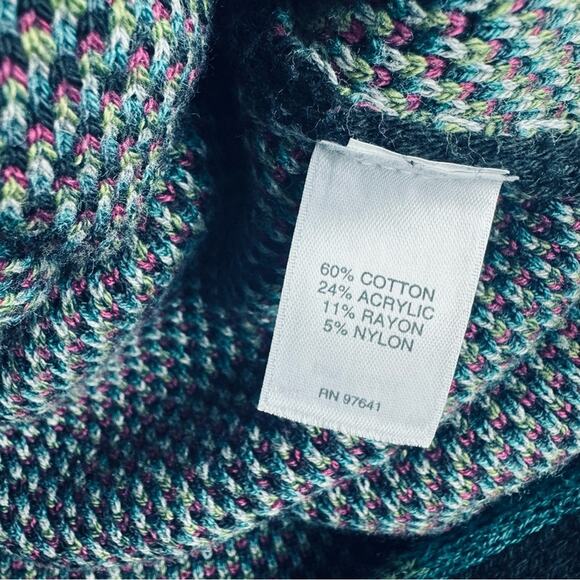 J. Jill Duster Cardigan Topper Coat Duster Black Floral Jacquard Snap Up Size S - Picture 9 of 12